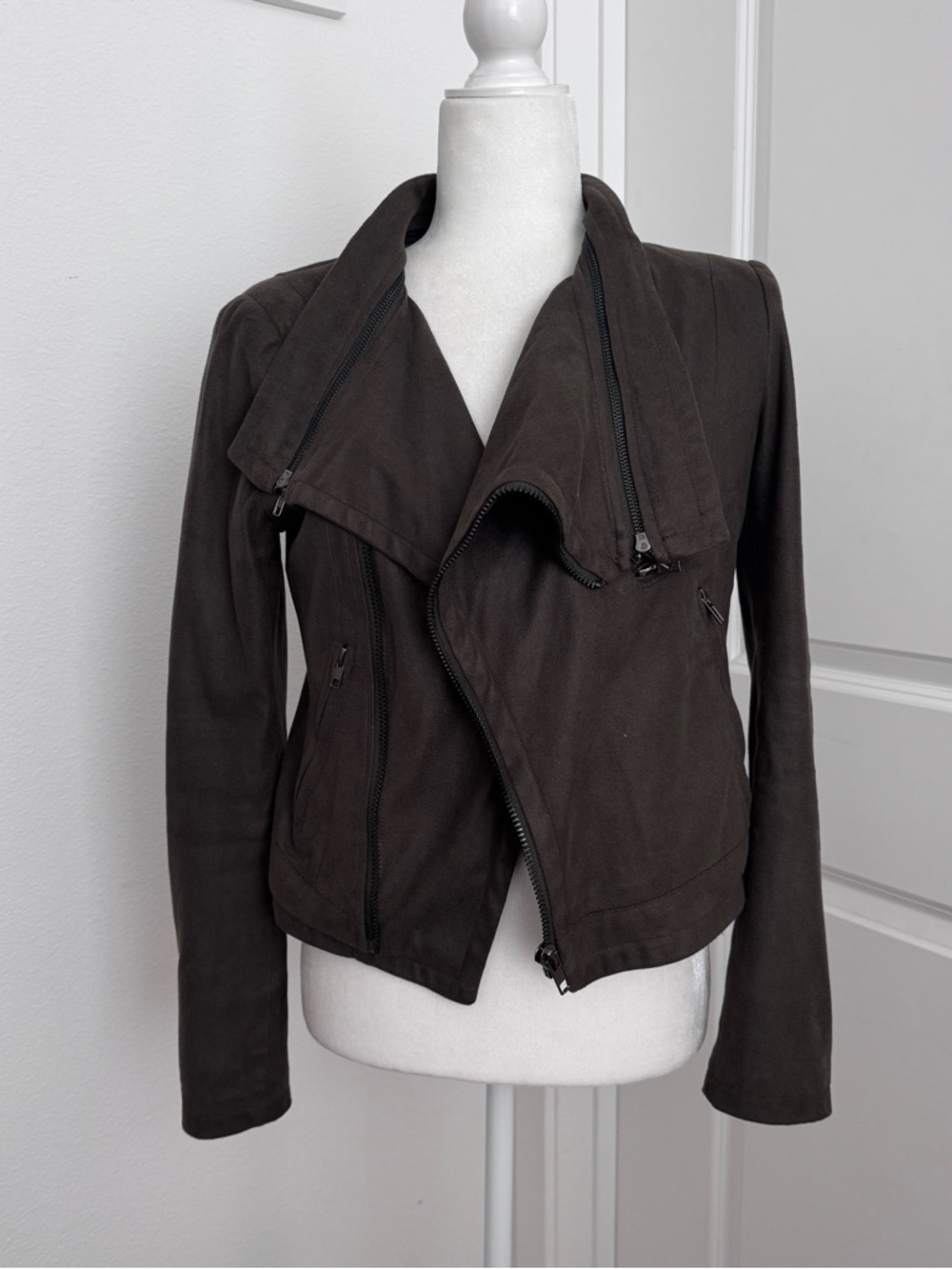 Arc & Co dark olive green structured casual jacket